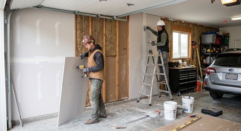 Garage Drywall Replacement in Kansas City, KS